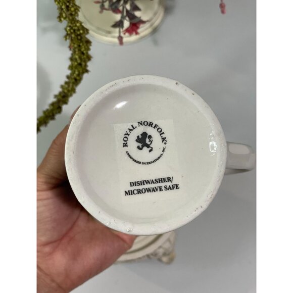 Royal Norfolk Snowman Holiday Mug 16 Oz Ceramic Dishwasher & Microwave Safe - Picture 4 of 6